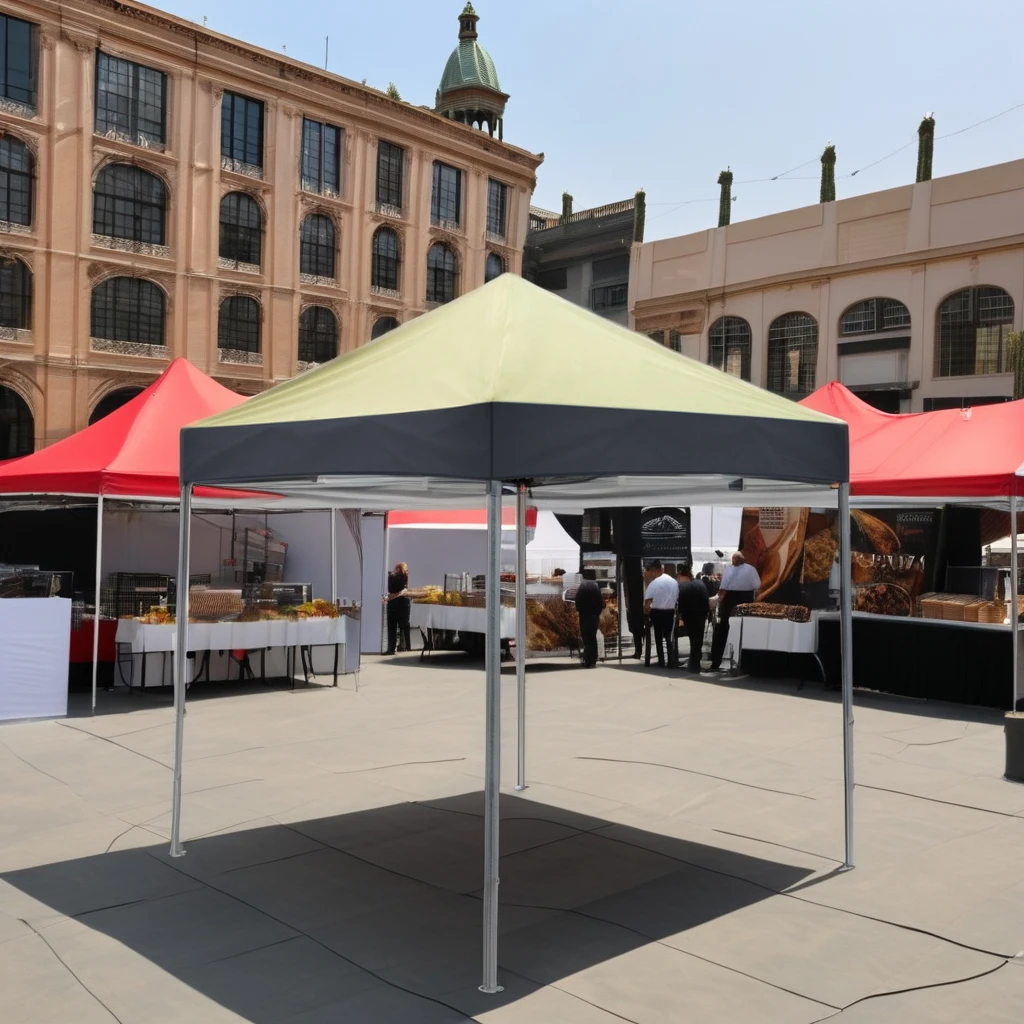 Telescopic Four-Legged PVC Rain Tent Pop-Up Sun Protection Garden Umbrella for Trade Shows and Outdoor Events
