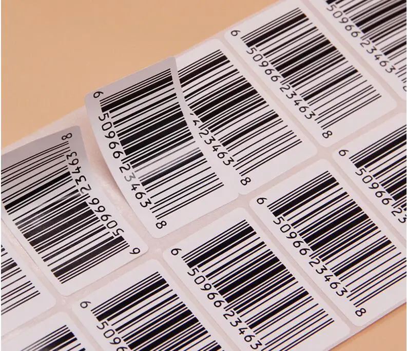 Custom Logo Security Seal Serial Barcode serial number sticker