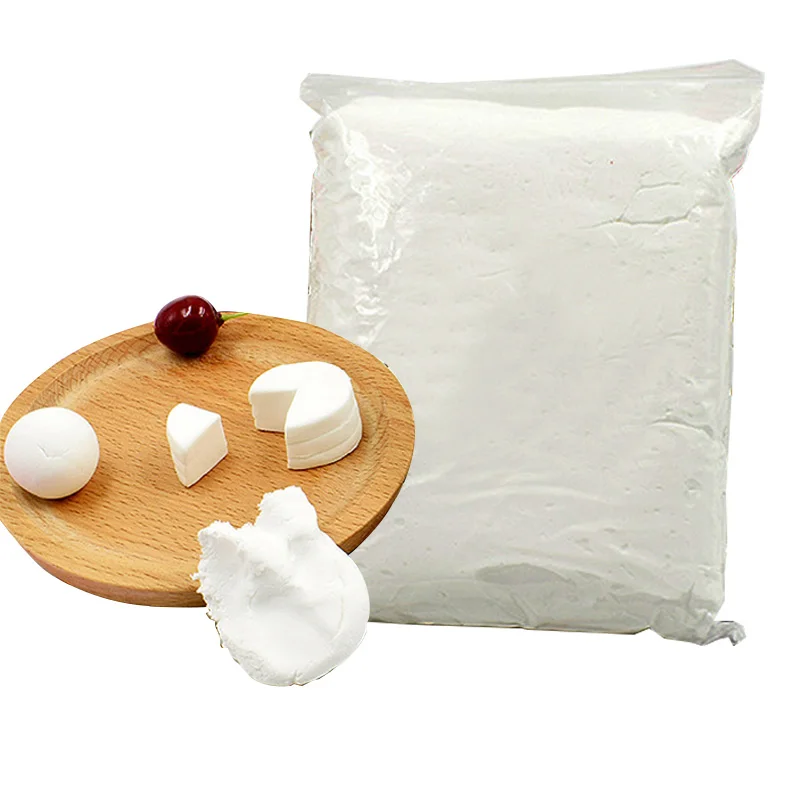 Bulk Oven Bake White Polymer Clay Super Soft  Air Dry Mud Moulding White Clay For Butter Slime