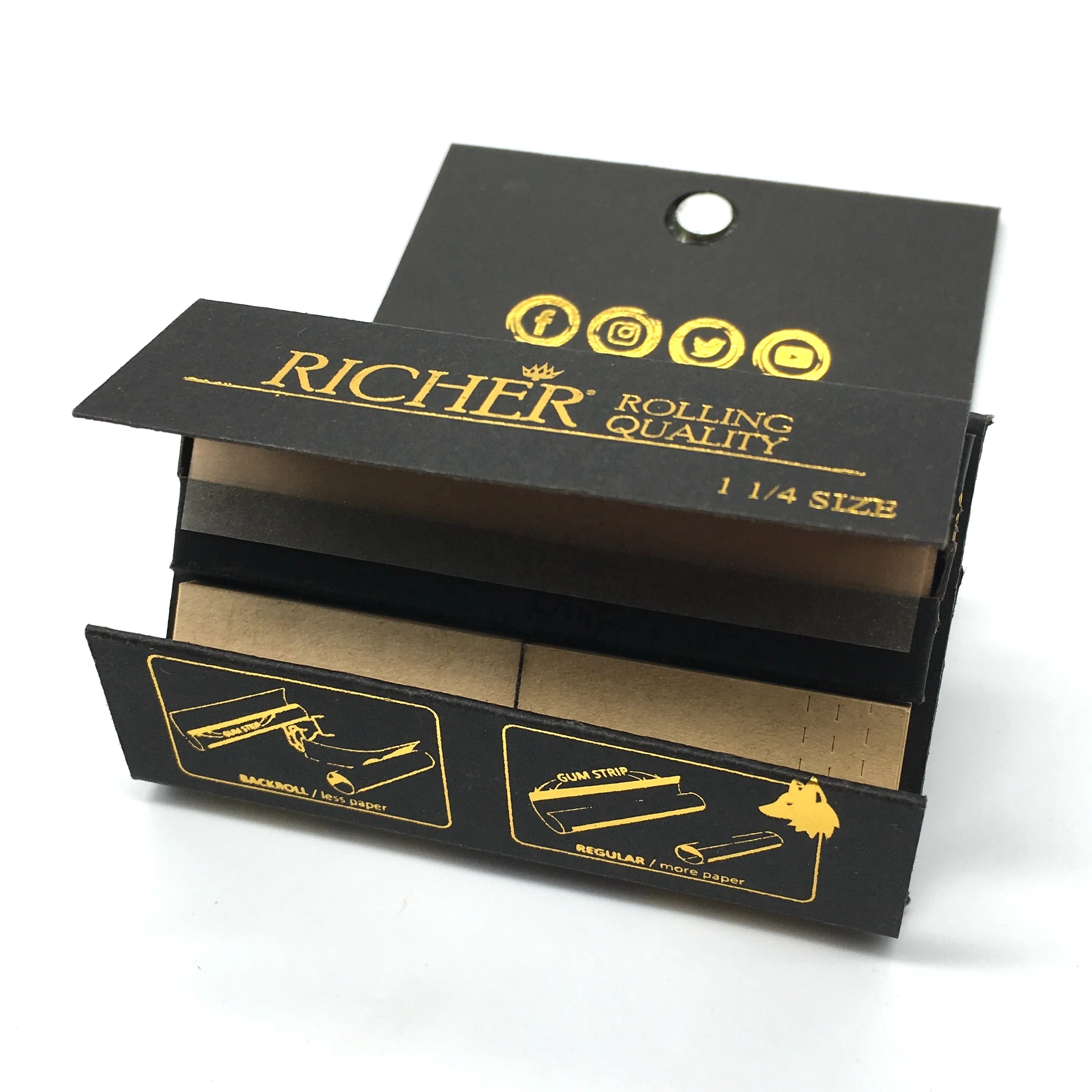 
Roll Your Own Tray + Filter Tip + Grinder 3 in 1 Pack Rolling Paper for Smoking 