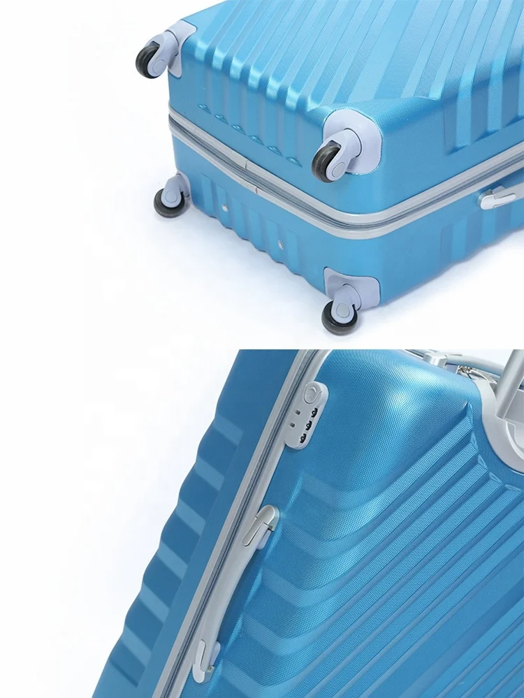 20 24 28 Inch ABS Hard Shell 360 Degree Spinner 4 Wheels Light Weight Combination Lock Carry on 3pcs Trolley Luggage Set