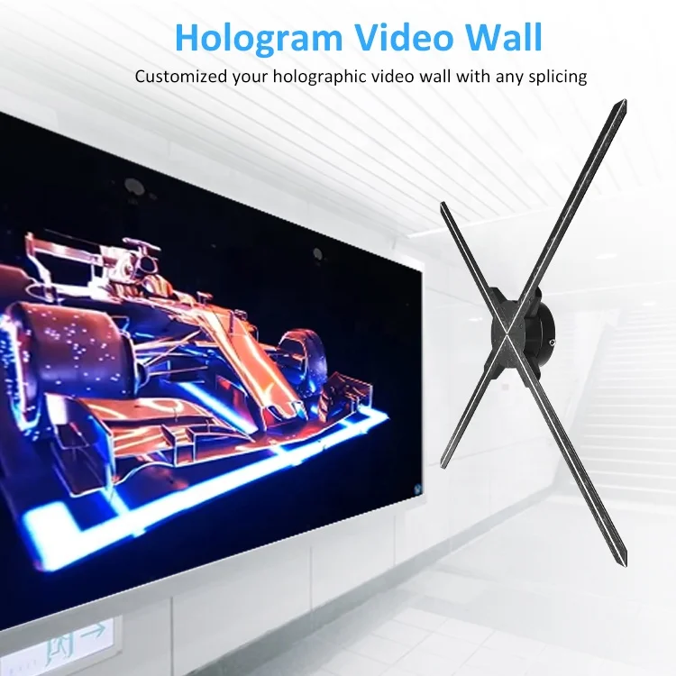 3D Hologram Led Fan With Wifi Wall Price 3D Projector Hologram Project 3d Holographic Display Led Fan 3d Fan Hologram