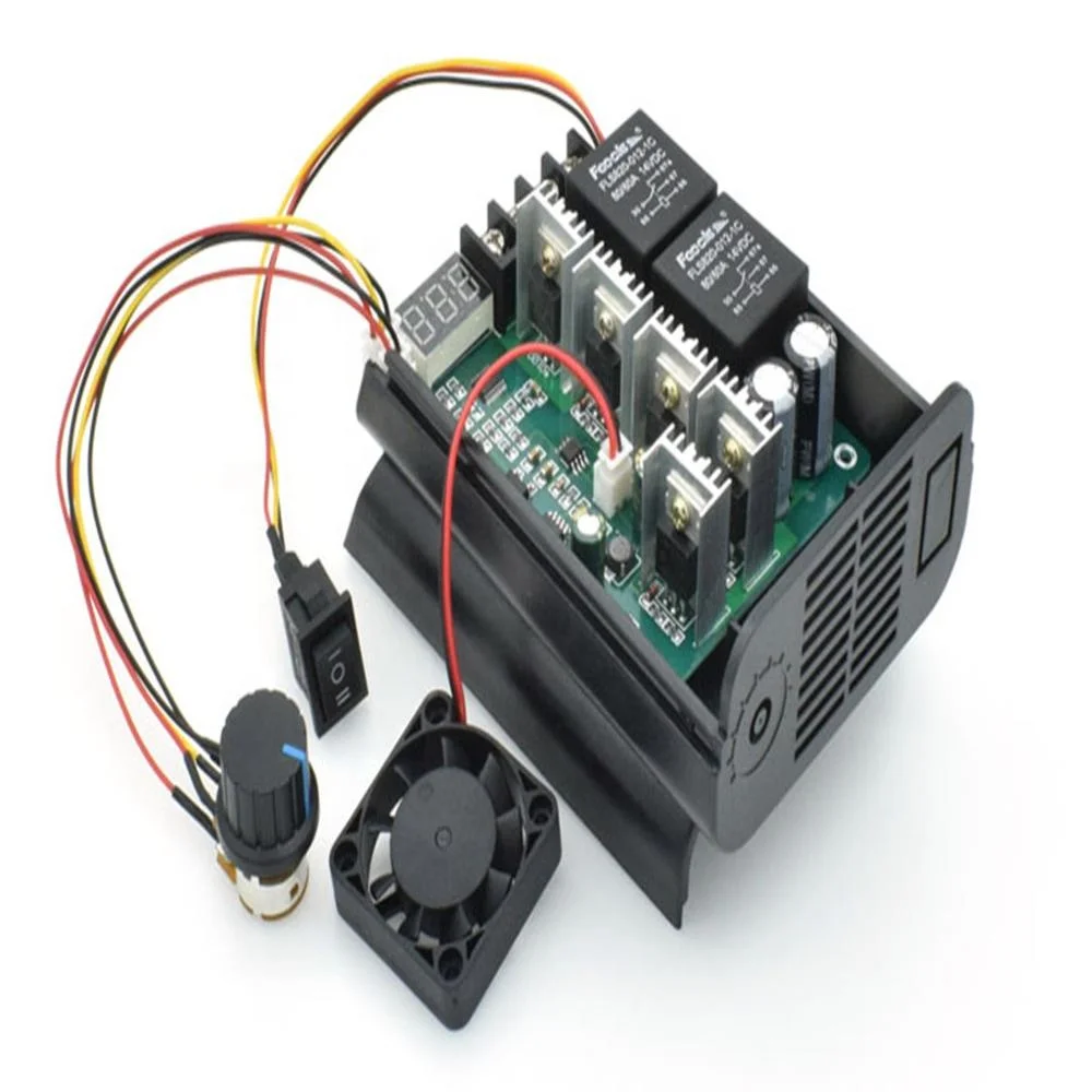 Taidacent, от 10 до 55 В, 60 А, бесступенчатый привод, цифровой дисплей, двунаправленное устройство ограничения скорости двигателя постоянного тока, цифровой регулятор скорости