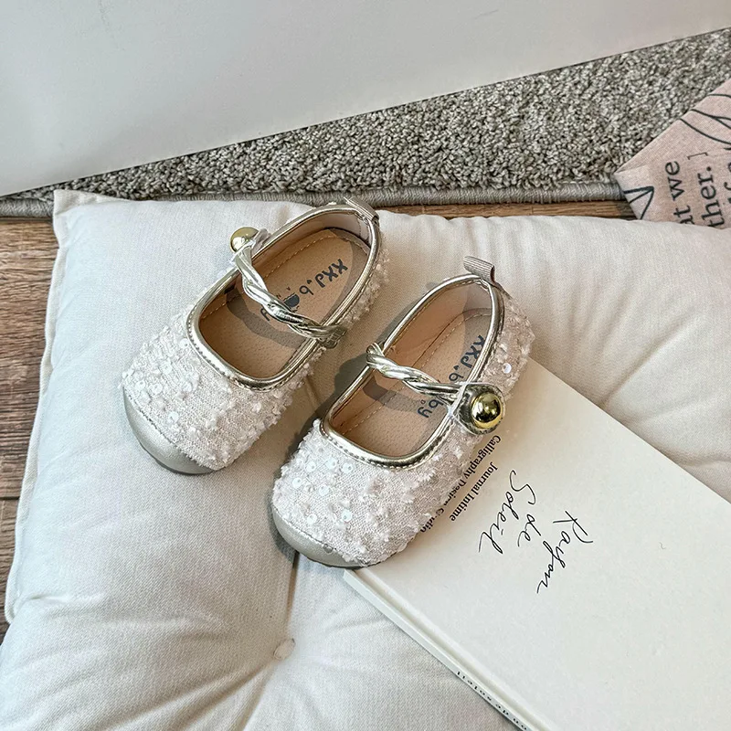 Children Mary Jane shoes Spring and autumn new little girl princess shoes round head soft sole line with French single shoes