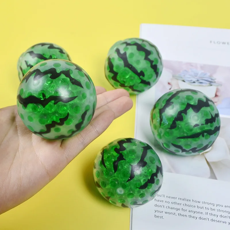 Novelty Watermelon TPR Mini Foam Balls Squeeze Toys Stress Relieve Toy