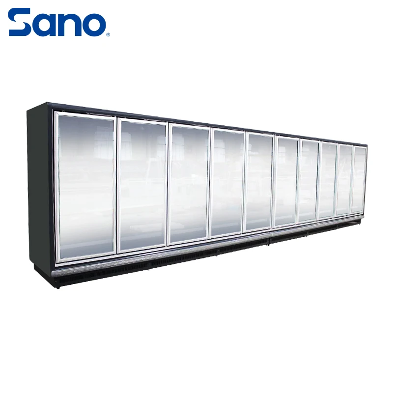 Дверная Вертикальная стеклянная морозильная камера торговый автомат холодильник пищевая витрина Морозильная прозрачная