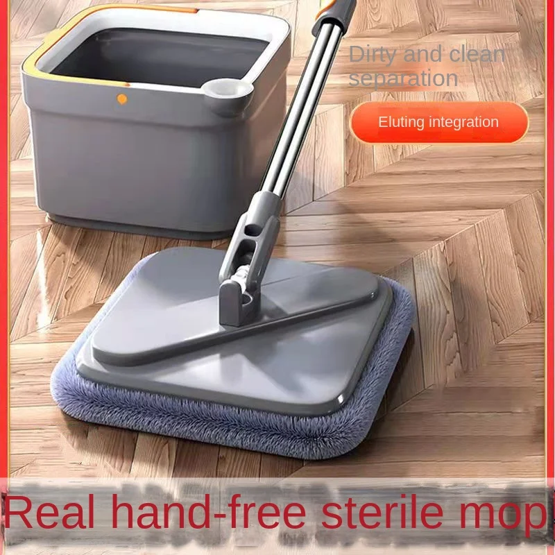 Separate clean water and sewage to clean dirt separation Hand-free mop Quick-drying Wet and dry Lazy Swivel mop