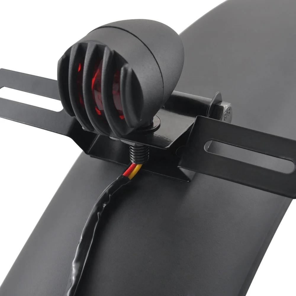 Мотоциклетный комбинированный задний фонарь на гриль и держатель номерного знака + задний брызговик в стиле ретро для Harley Bobbers Chopper Cafe Racer