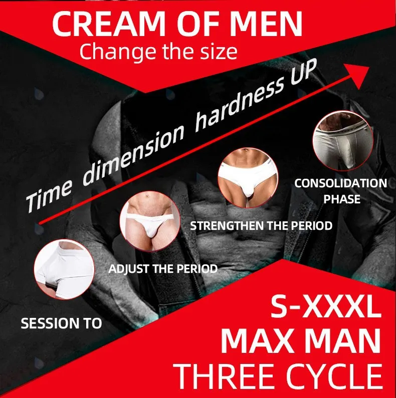 Max Man 50ML Men Enhancement Gel Russia Adult Male Body Care Cream for Enlargement Private Care Massage Thickening Growth Cream
