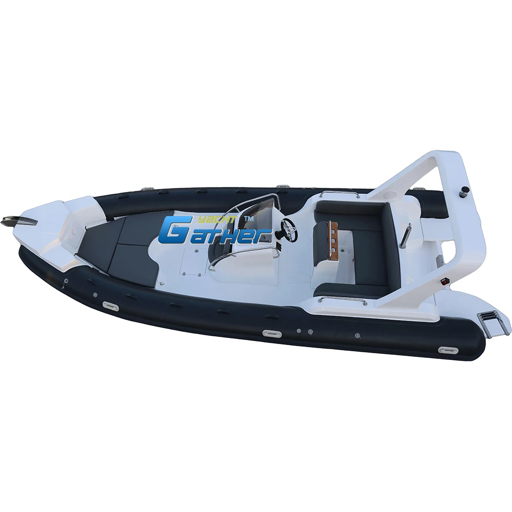 CE 7.1m Rib700 Boat 23ft Inflatable pvc or Hypalon Rib Boat Luxury Yachts for Sale