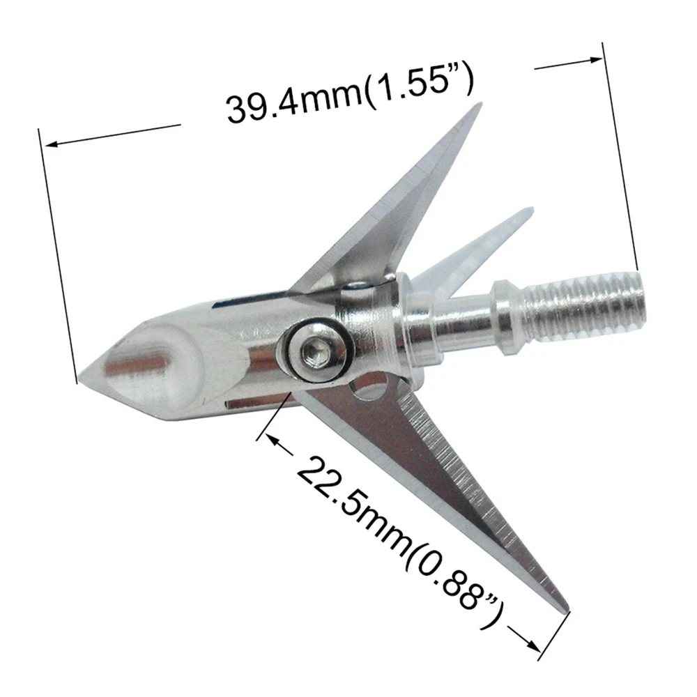 Archery Arrow Stainless Steel Ramcat Broadhead Arrowhead 100GR for Hunting