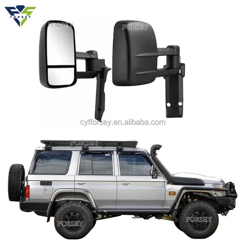car accessories for land cruiser LC79 FJ75 76 78 70 series REAR VIEW MIRROR BLACK