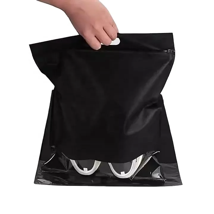 Non-woven zipper bag wholesale dust shoes clothes storage bag spot shoe washing shop with packaging bags printed logo