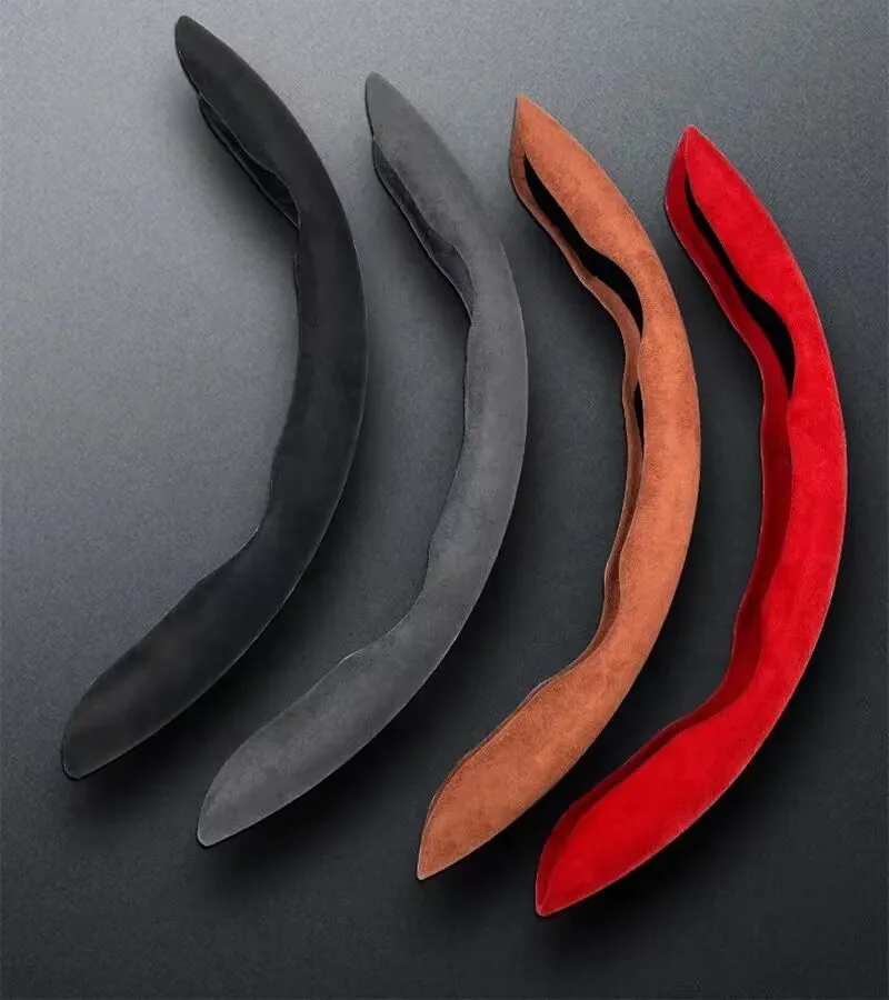 Universal Colorful suede material Car Steering Wheel Cover Anti-skid Durable Steering Wheel Accessories