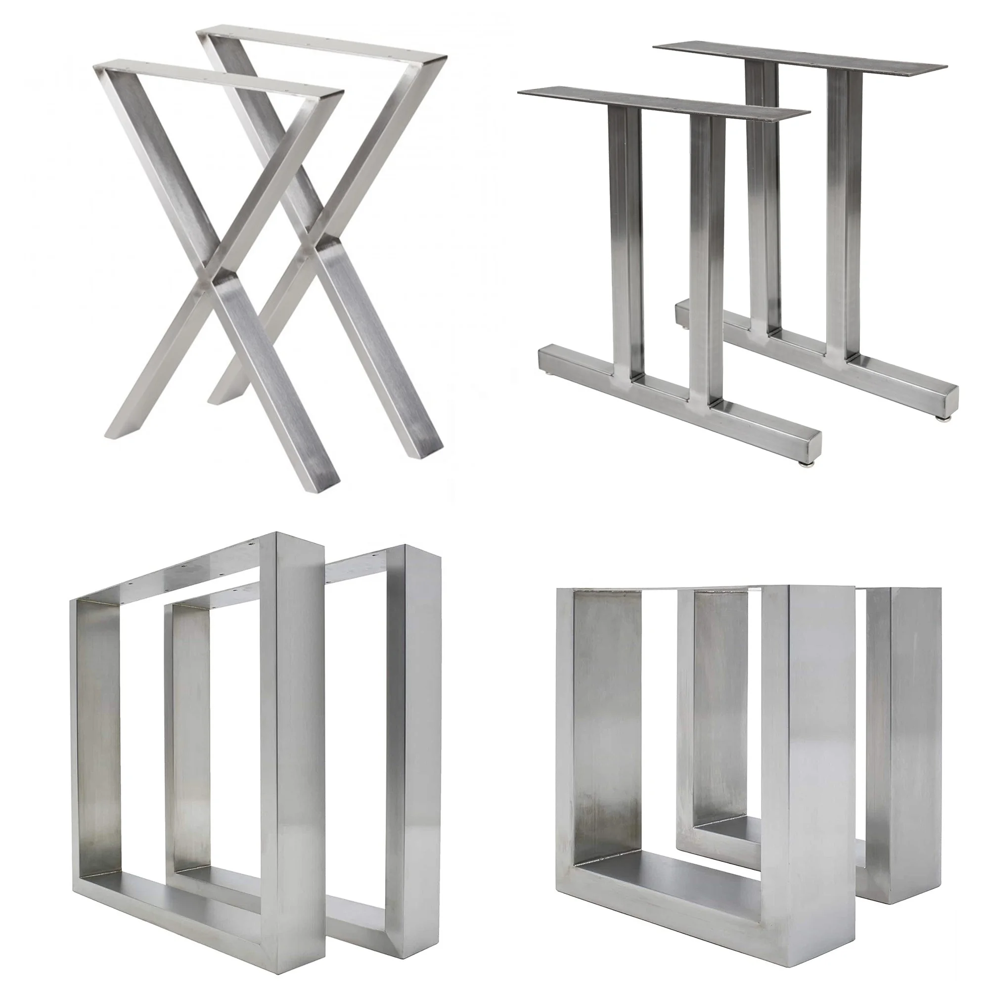 Modern Design Customized X Style Desk Base V Shape Furniture Base Steel Table Legs
