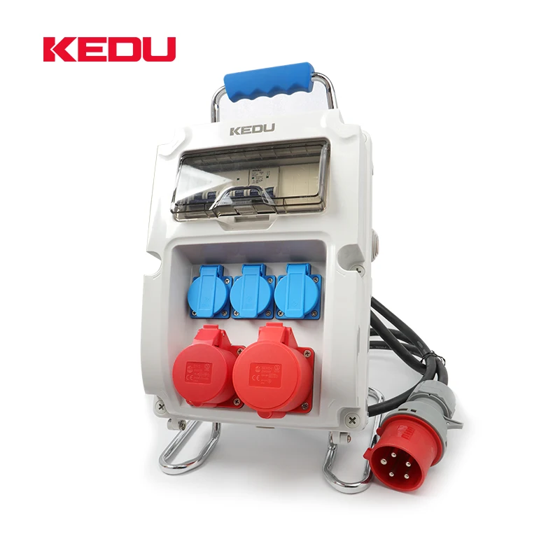 KEDU BX2-3 Waterproof Industrial Portable Power Distribution Box IP65