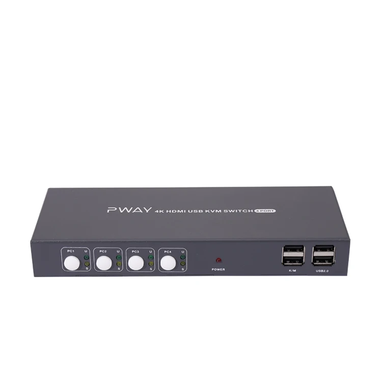  Kvm-консоль с 4K портами usb HDM I 4 порта USB клавиатура видео мышь автоматический переключатель для ТВ/ПК проекторов игровых