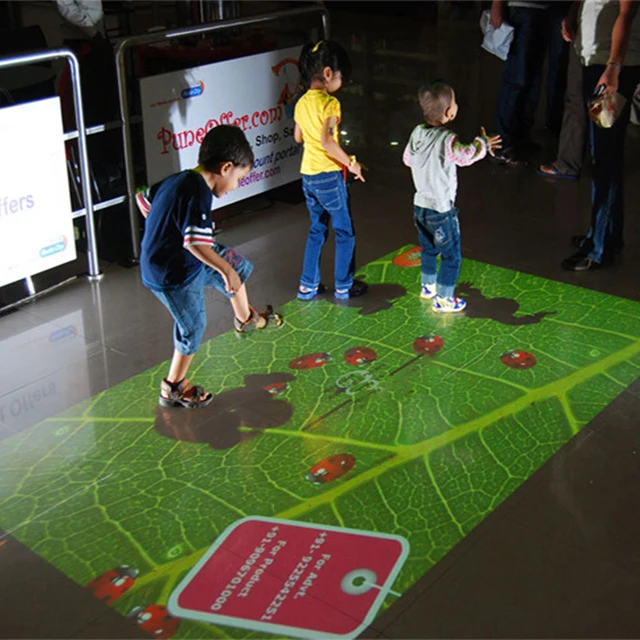 Interactive bar game projection system for entertainment, club, light bar