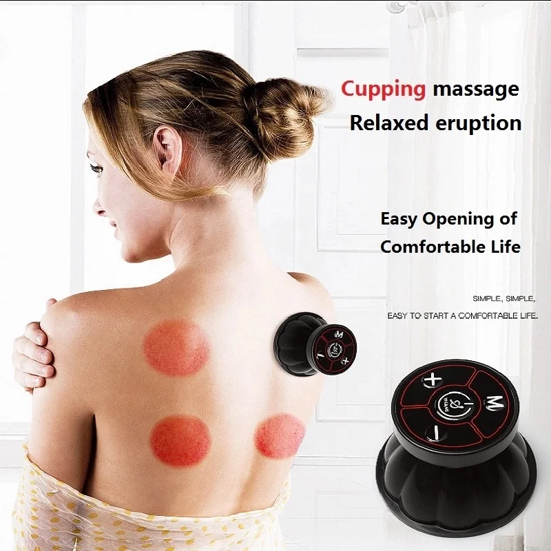  hot-sales silicone magnetic cupping thera set massage pulse vacuum therapy