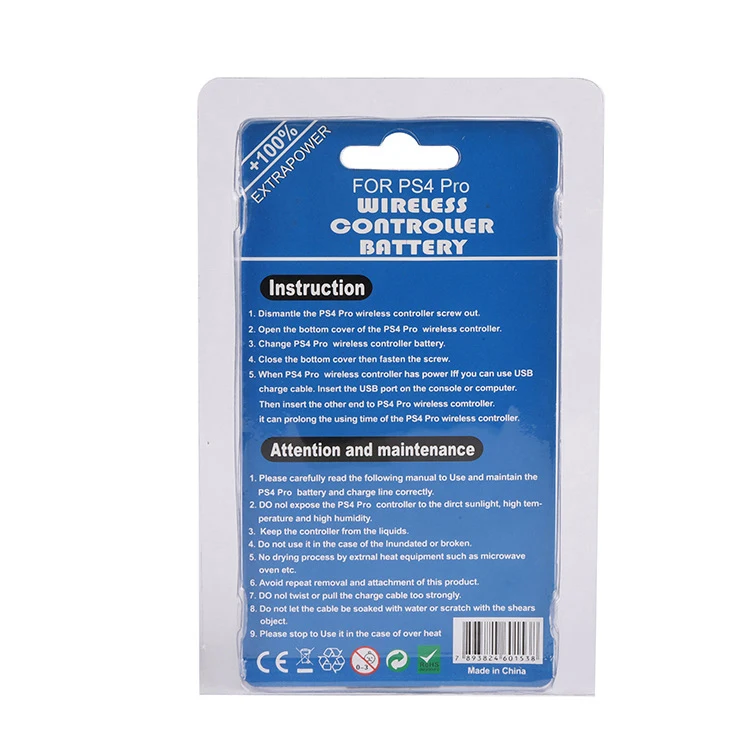 LIP1522 New Rechargeable Lithium ion Battery Pack For Sony Playstation PS4 PS4 pro Controller GamePa Battery Pack