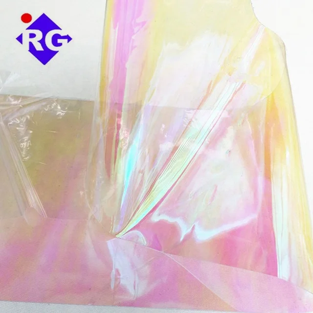 22 Micron Thickness Red Blaze 3m Quality Colorful Dichroic Magic Iridescent Vinyl Film Plastic