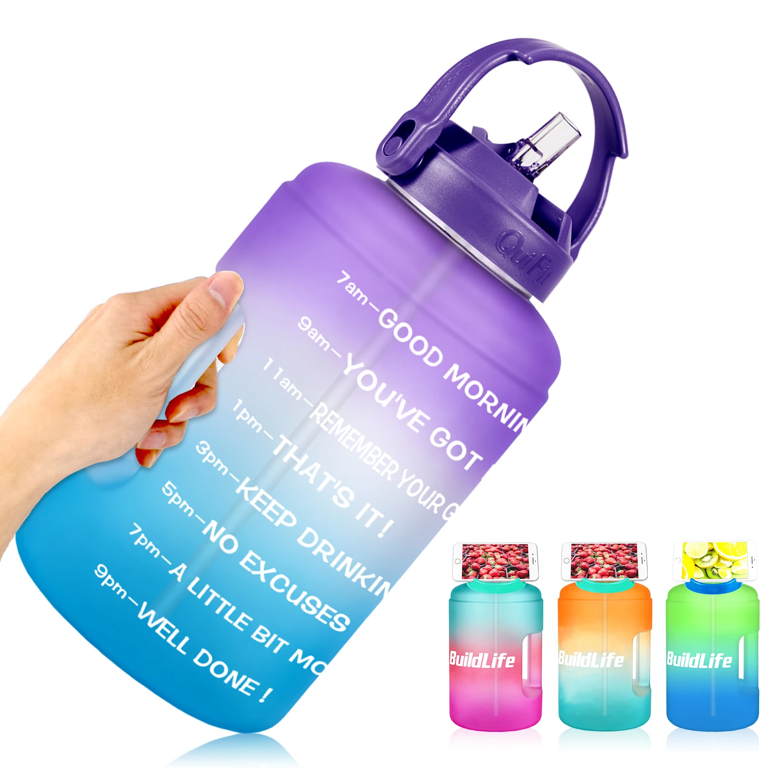 128oz 3.78L Large Water Jug with Convenient Handle and Spout Cover Lock - Easy to Carry Gallon Water Bottle