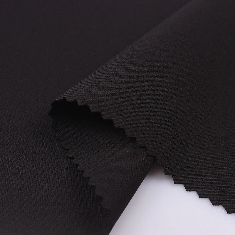 Высокая эластичность, 88% полиэстер, 12% спандекс, скручивающаяся двухслойная четырехсторонняя эластичная ткань для спортивной одежды, брюк