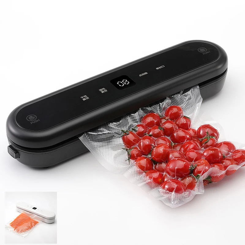 Оптовая продажа новые инновации черная ручная вакуумная упаковочная машина с логотипом
