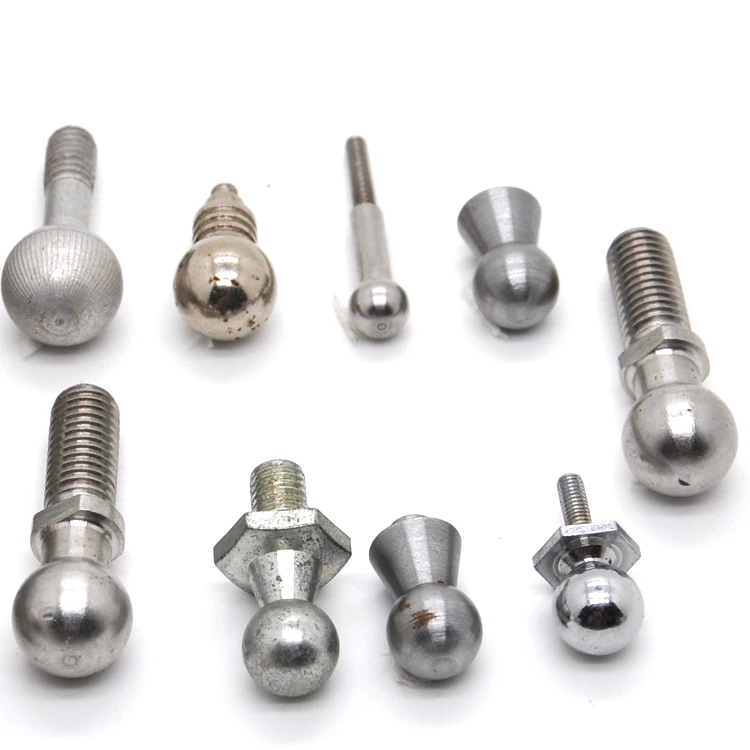 Custom cnc machining stainless steel and carbon steel ball bolt stud