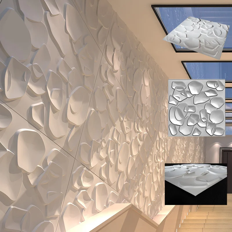 Luxury Square Indoor Pvc Wall Decoration Material Cheap 3d Wall Panels