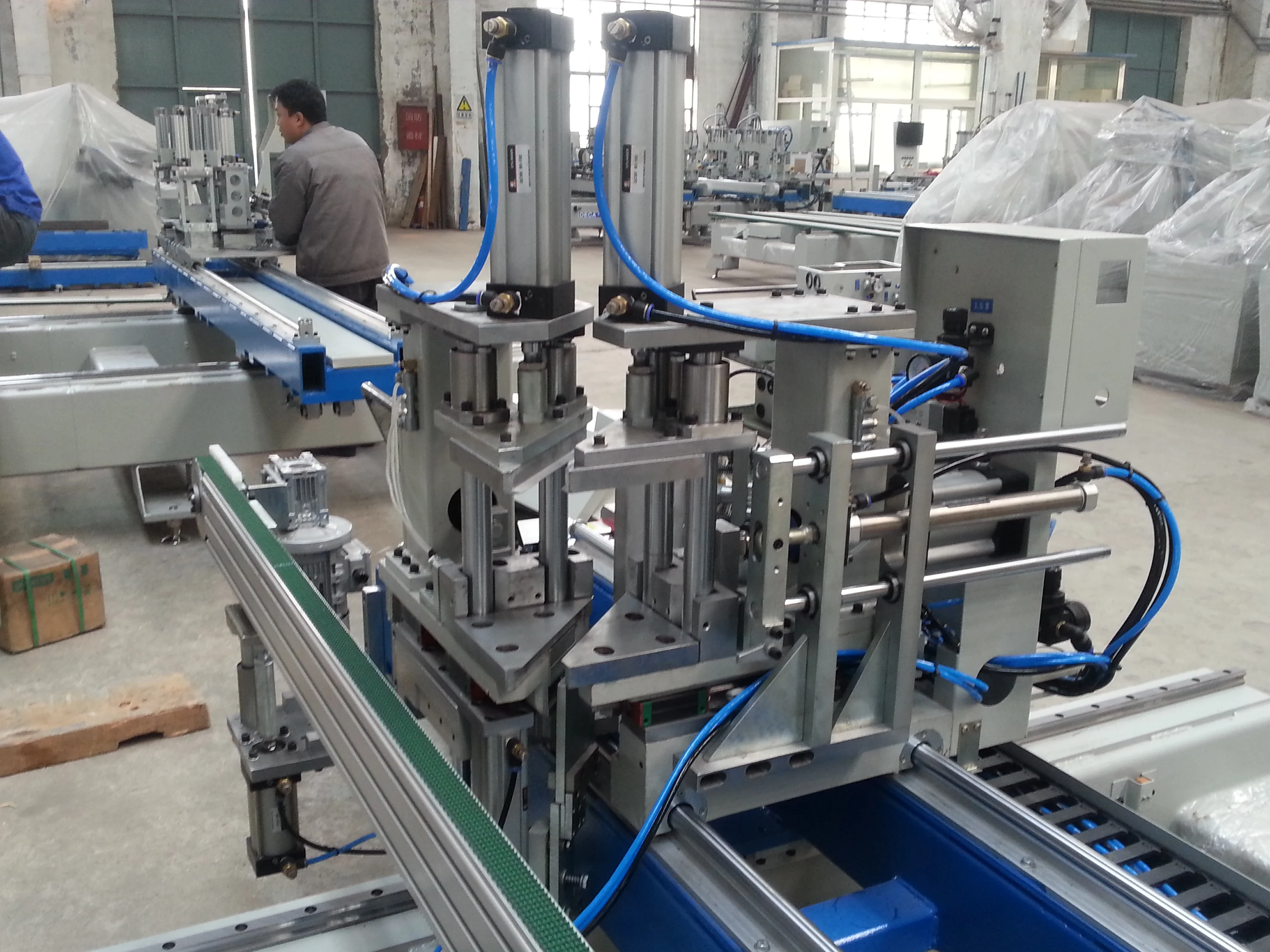 CNC Automatic Horizontal Four Point Welding Machine for uPVC window Making