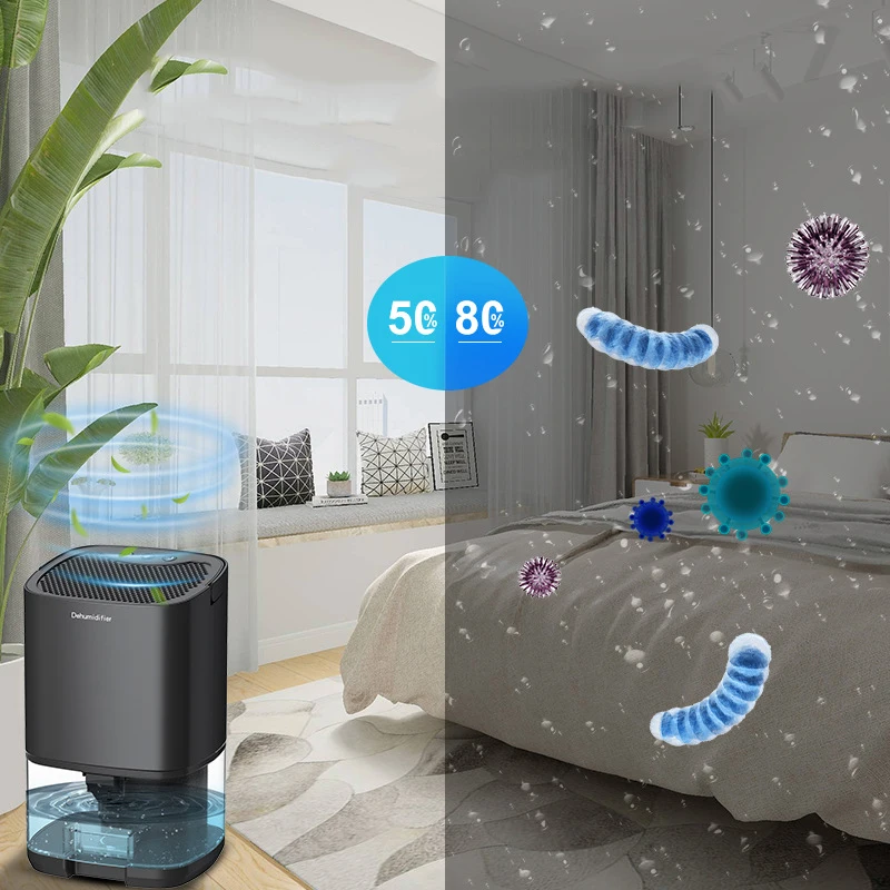 Dehumidifier Household 50ML/D bedroom Portable dryer Small silent dehumidifier Basement dehumidifier Dehumidification