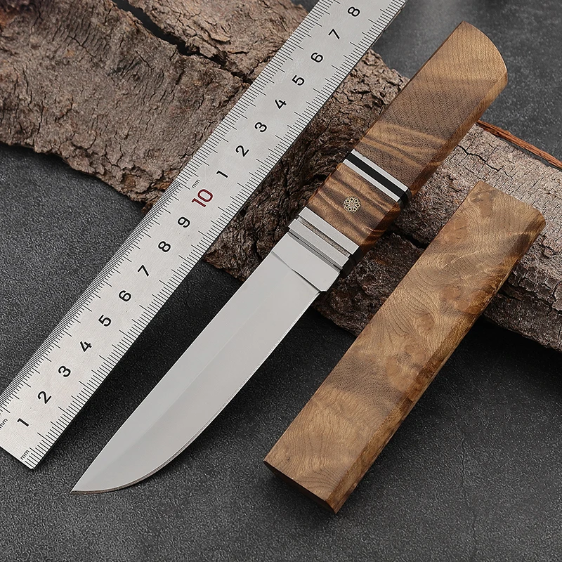 Hongrui лидер продаж набор уличных ножей «DIY» настраиваемая деревянная ручка с поддержкой OEM оптовая продажа высококачественные ножи из нержавеющей стали