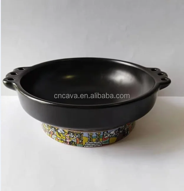 2021 new classical design ethiopian ceramic bowl traditional meat dish with saba telit design
