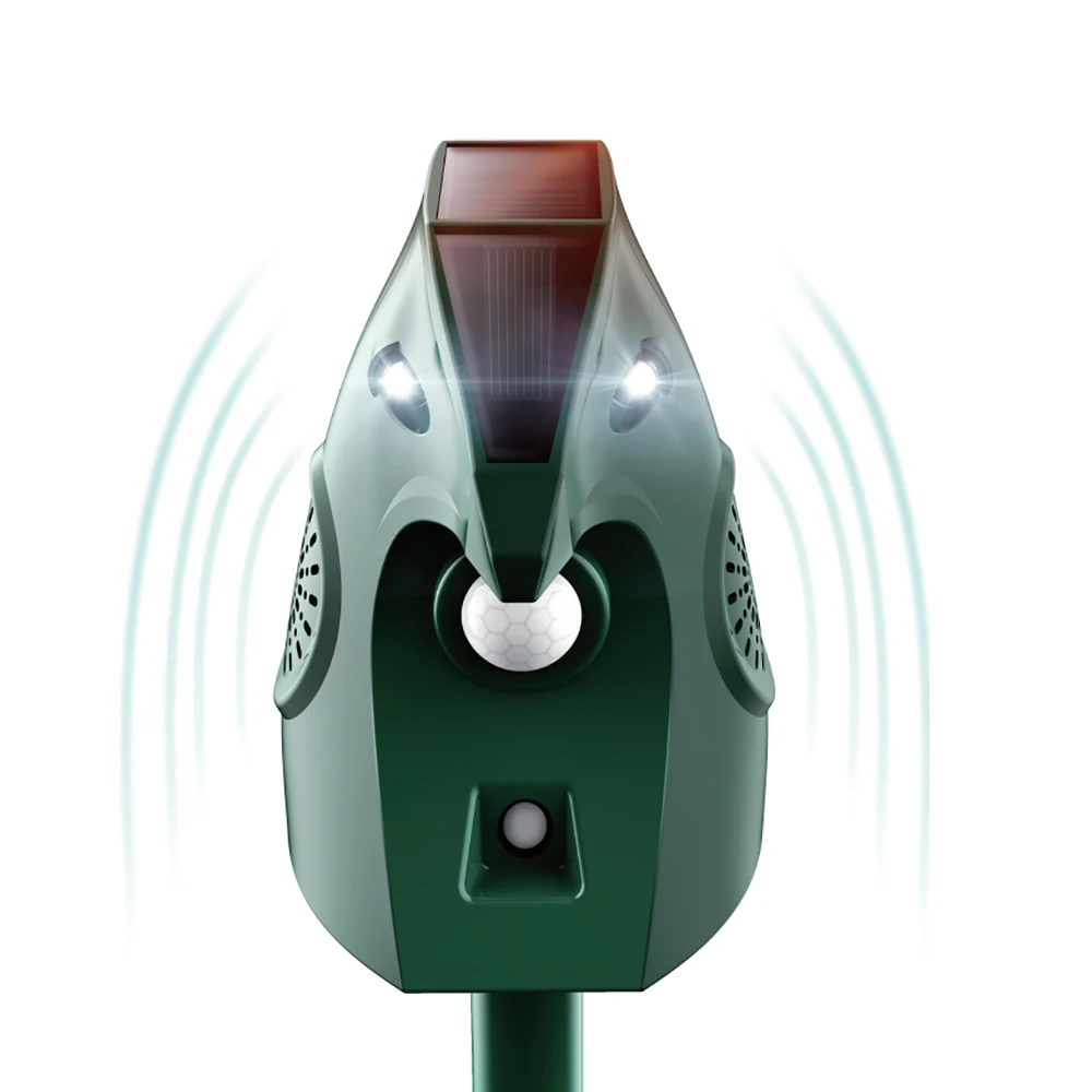 Solar Powered Ultrasonic Animal Repellent Pest control animal repeller outdoor Dog Repeller
