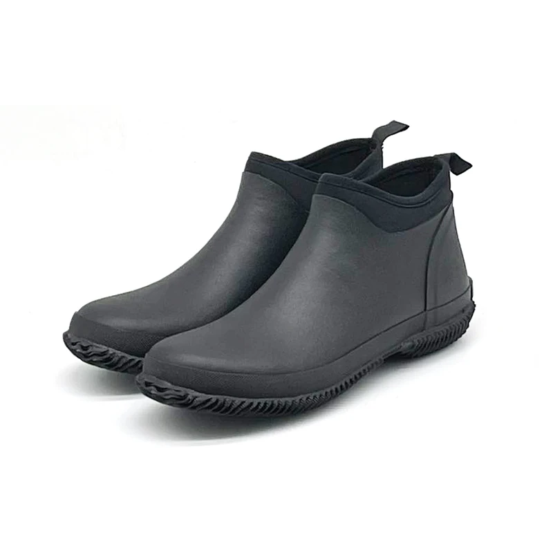Неопреновая подкладка резиновая верхняя мужская резиновая подошва 100% водонепроницаемая садовая обувь ботинки палубные ботинки для мужчин