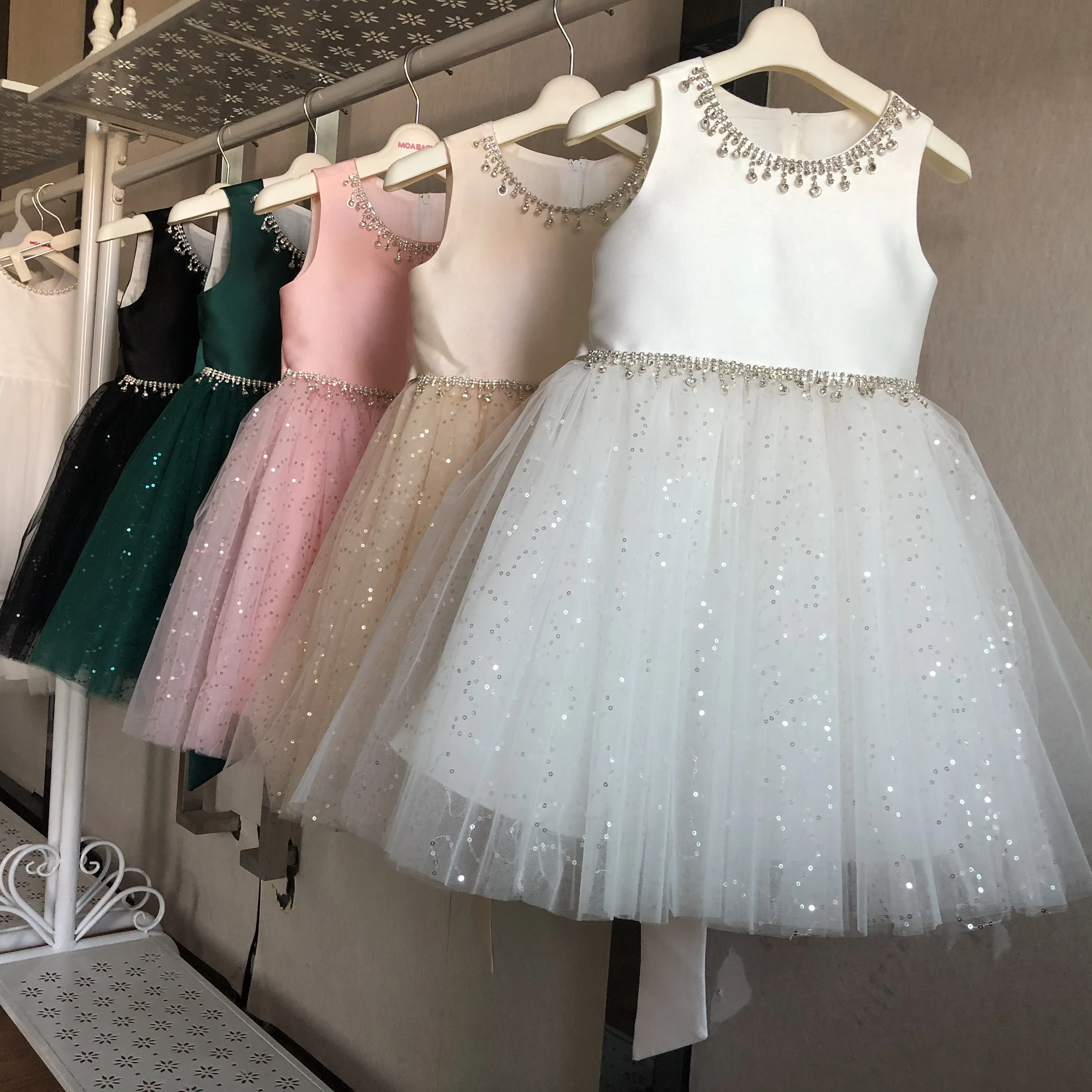 Flower Girls Lace Wedding Dress Baby Girls Christening Cake princess Dresses for Party Occasion Kids Baby Birthday Dress