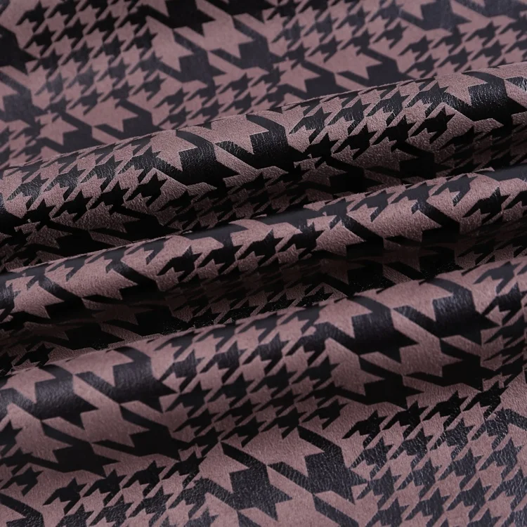 Gold Stamping Bonded Suede Selling Knit Printing 100% Polyester Fabric For Garment