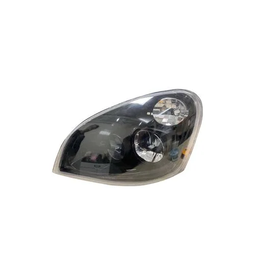 RH Headlight, LED with turn light, Black, 2008-2017, Freightliner Cascadia