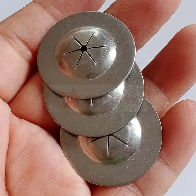25mm Stainless Steel Self Locking Metal Washers Used To Fasten 14Gauge Lacing Anchors
