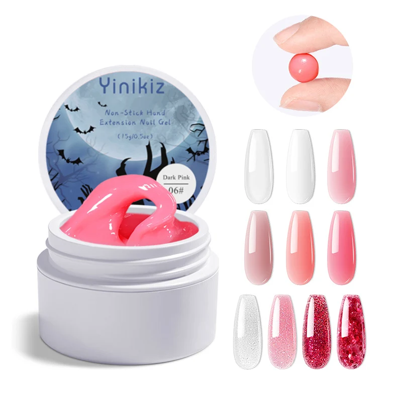 Multi Function 4in1 Solid Gel Buildering Extension /Gems-on/3D Sculpture/Chrome Powder Nail Gel Uv Gel Halloween gift bag