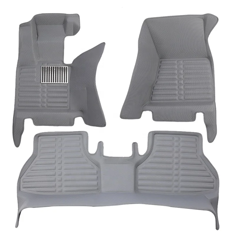 Car Accessories Waterproof Car Mat Diamond Leather  5D Car Floor Mats for Kia Rio 2012