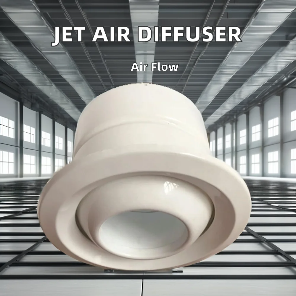 Industrial-Style Stainless Steel HVAC Ventilation Air Conditioner Diffuser Jet Nozzle Ball Air Conditioning Jet Diffuser