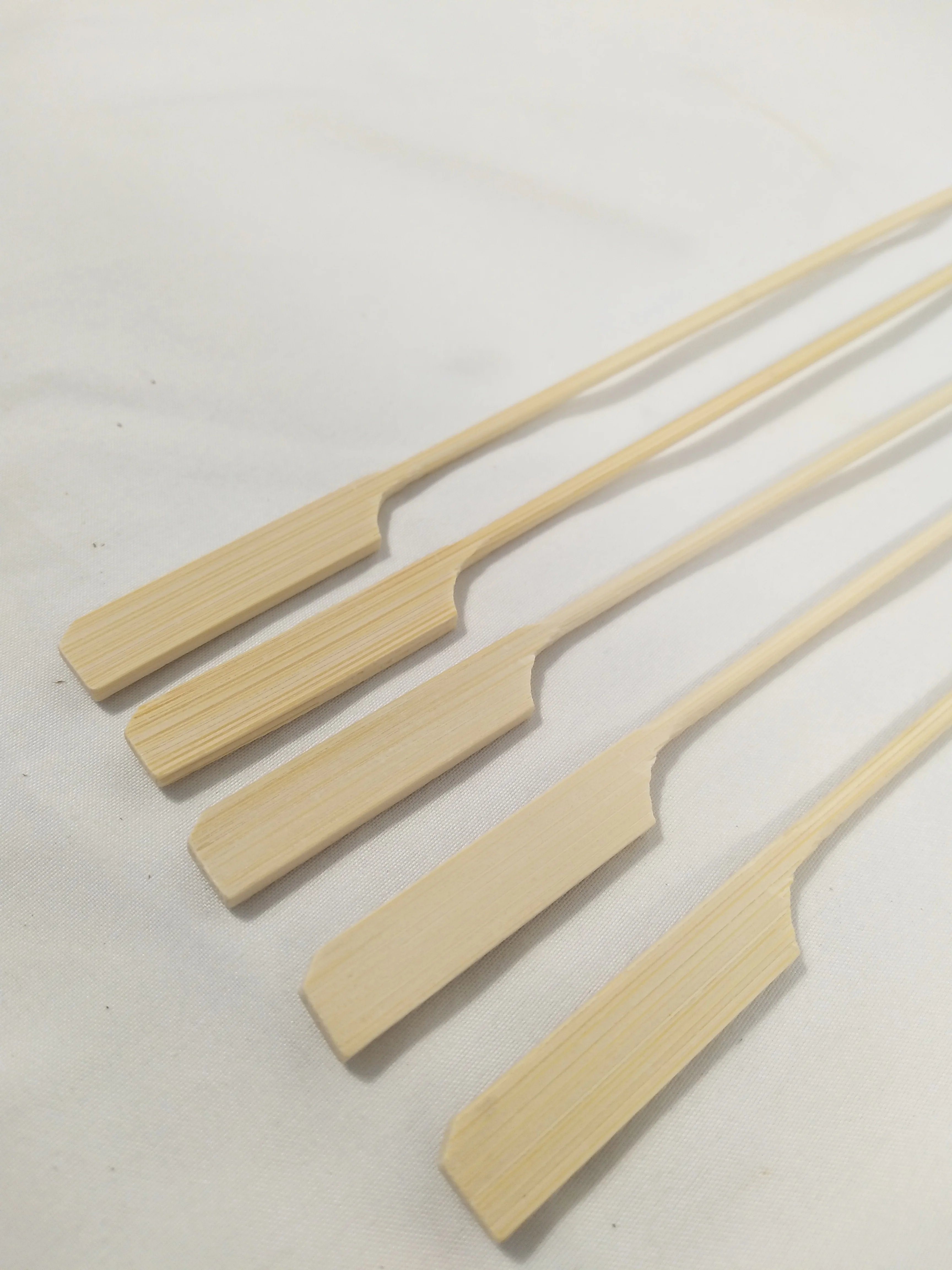 Wholesale 100% Natural Bamboo Fruit Food Picks Paddle Teppo Skewers for BBQ