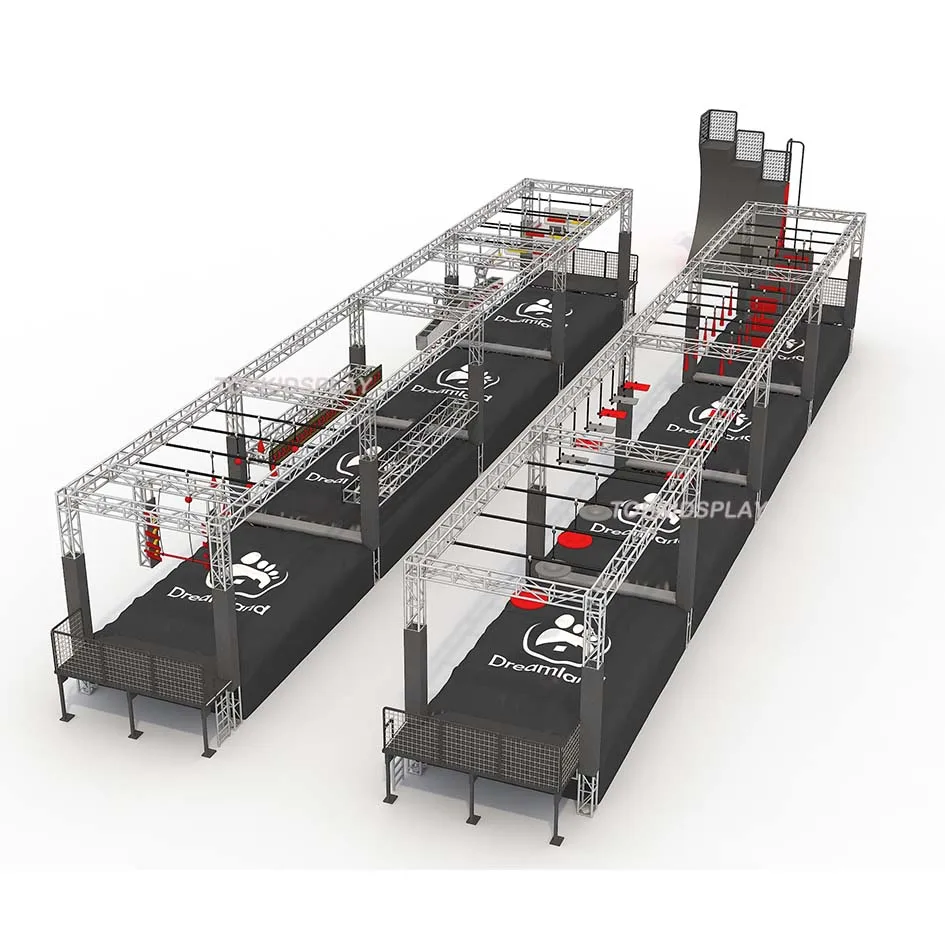 Kids Ninja Warrior Obstacle Course Equipment Indoor Playground Adventure Park For Adult & Children