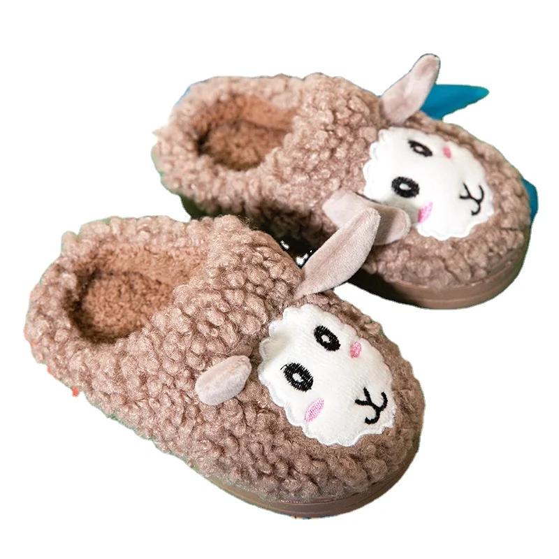 Шлепанцы для девочек, детские сандалии из плюша, ПВХ, на подошве, в некоторых странах