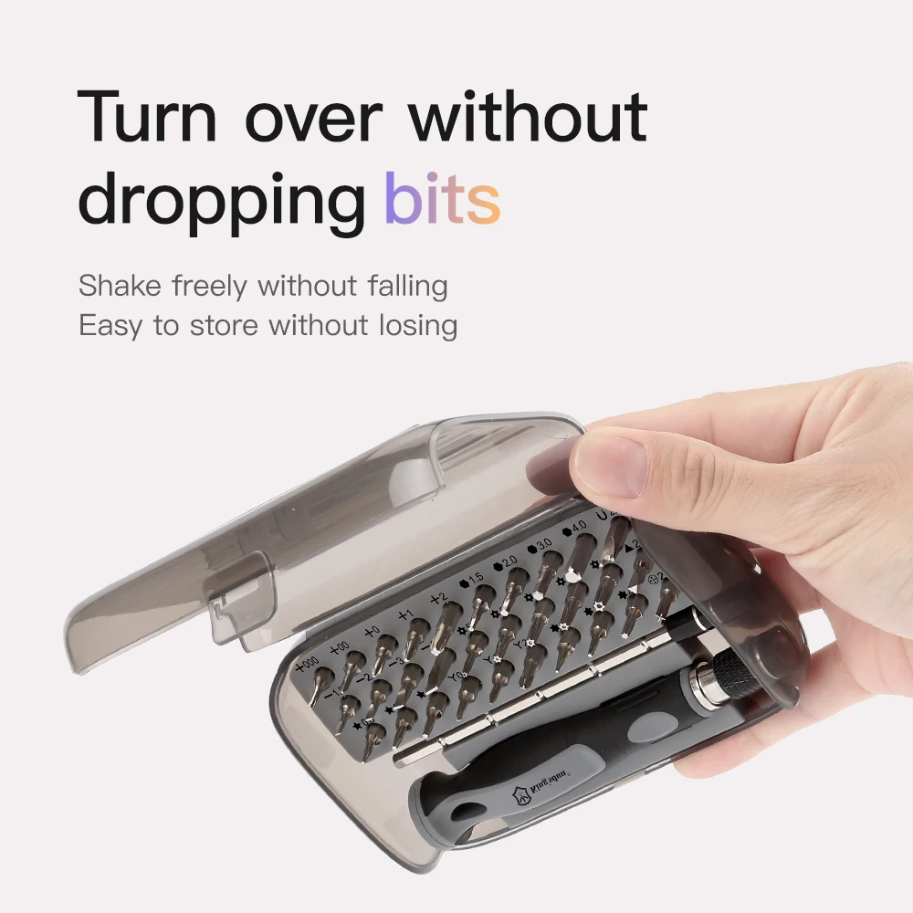 30 in 1 Professional Electronics Repair Tool Kit with 30 Bits Magnetic Driver Kit Small Laptop Screwdriver Kit