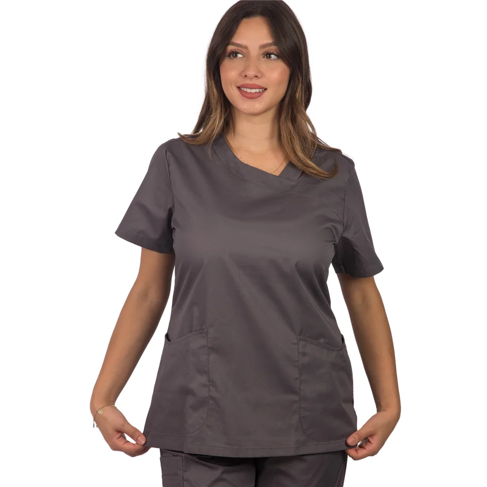 New Style Unisex Hospital Scrubs Comfortable and Reusable Nurse Uniform Designed for Optimal Softness OEM Model Available