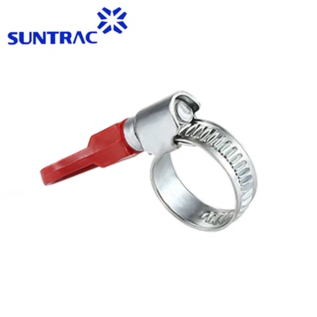 Metal clamps for tubes stainless steel German style adjustable plastic handle hose clamp