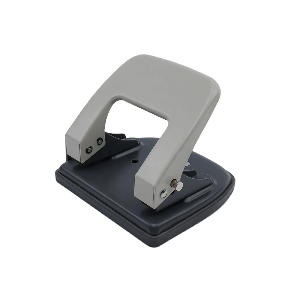 Office stationeryPortable 8cm hole distance Steel Punch Ruler-precise Pinching  20 sheets